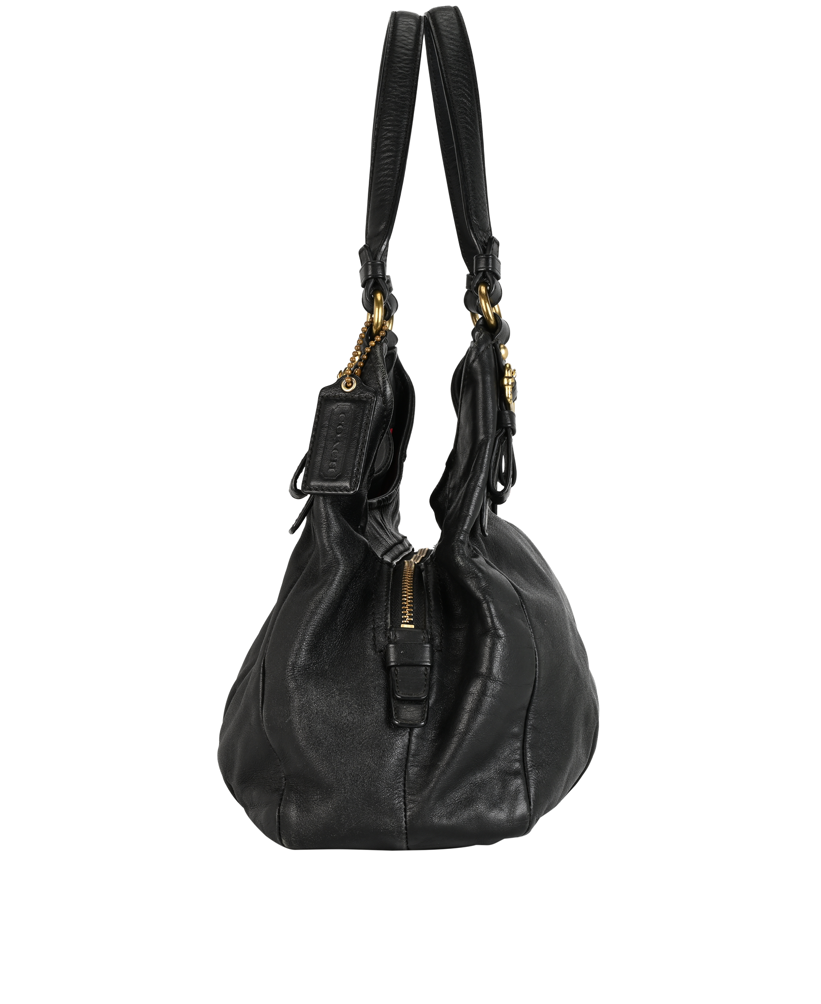 Madison Maggie Hobo, &pound;90, Handbags, Black, Leather, Bottom view